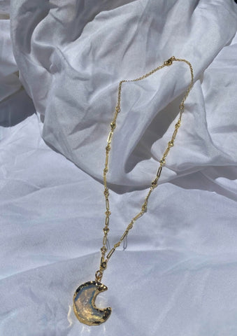 moon quartz necklace